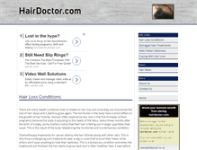 Tablet Screenshot of hairdoctor.com